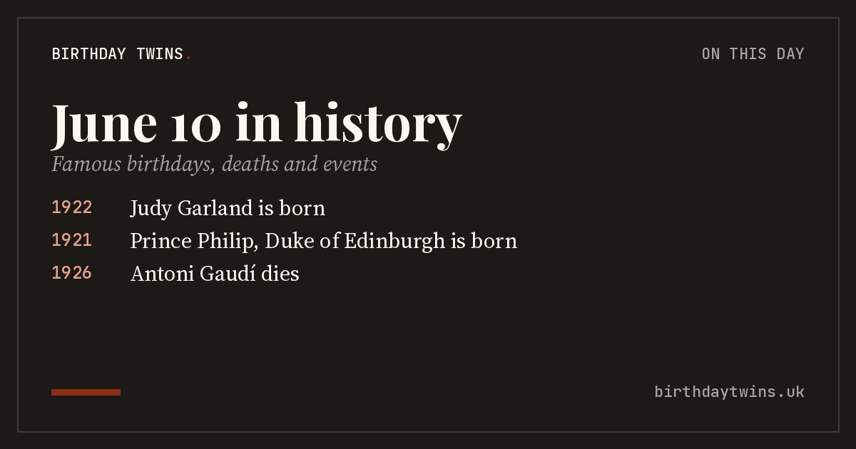 June 10 in history