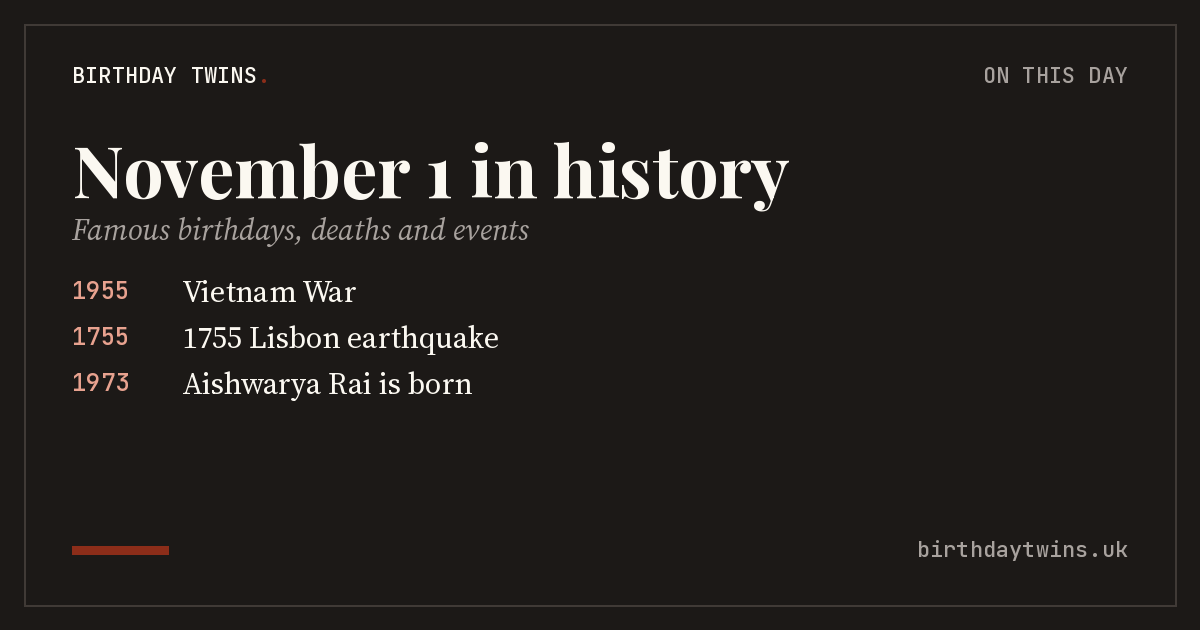 November 1 in history