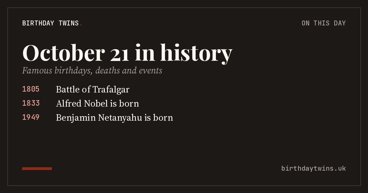 October 21 in history