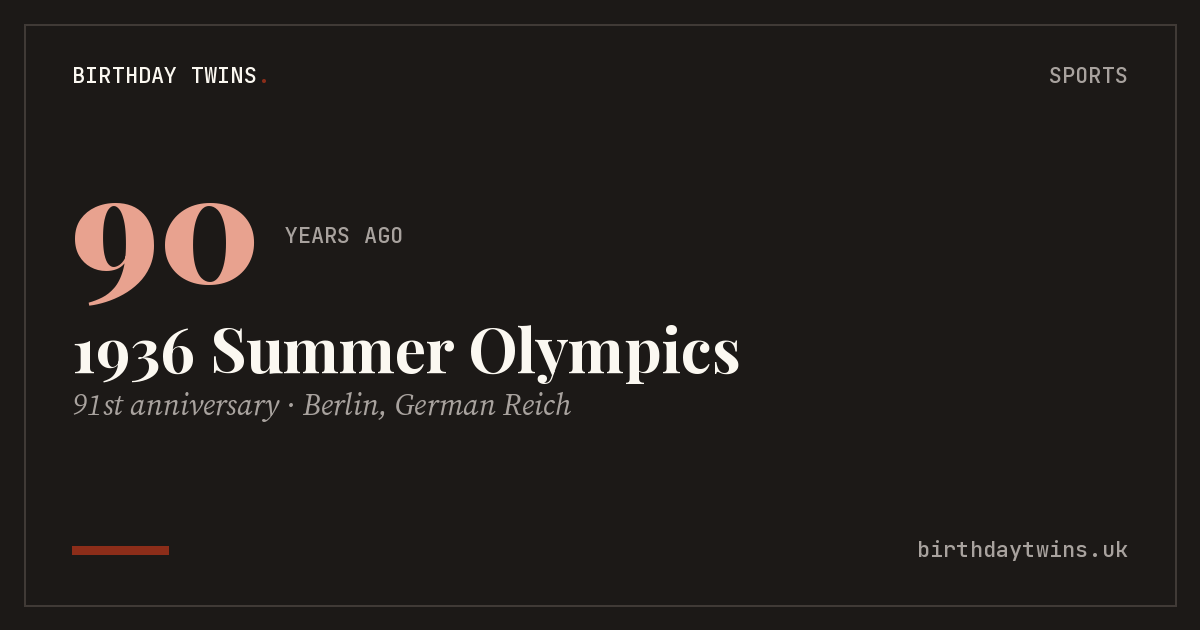 1936 Summer Olympics
