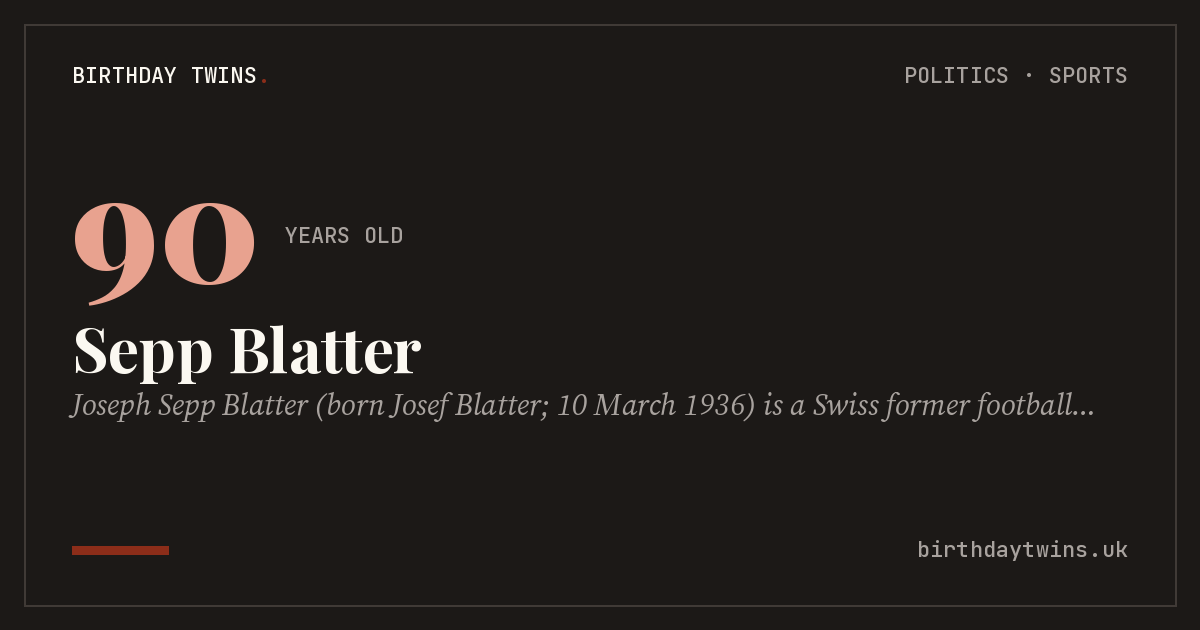 Sepp Blatter